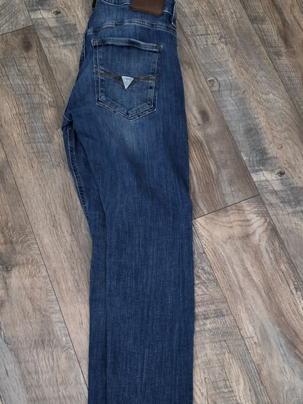 Guess Dark Blue Straight Leg Jeans